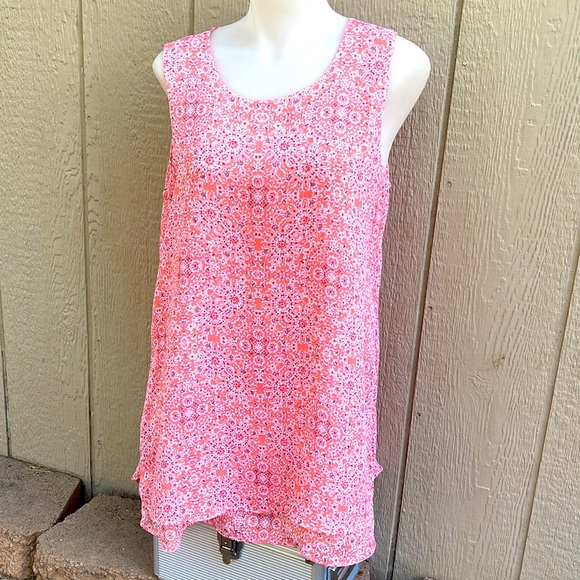 Star Fever Abstract Print Asymmetrical Dress - Picture 1 of 7